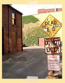 Image of dead end sign
